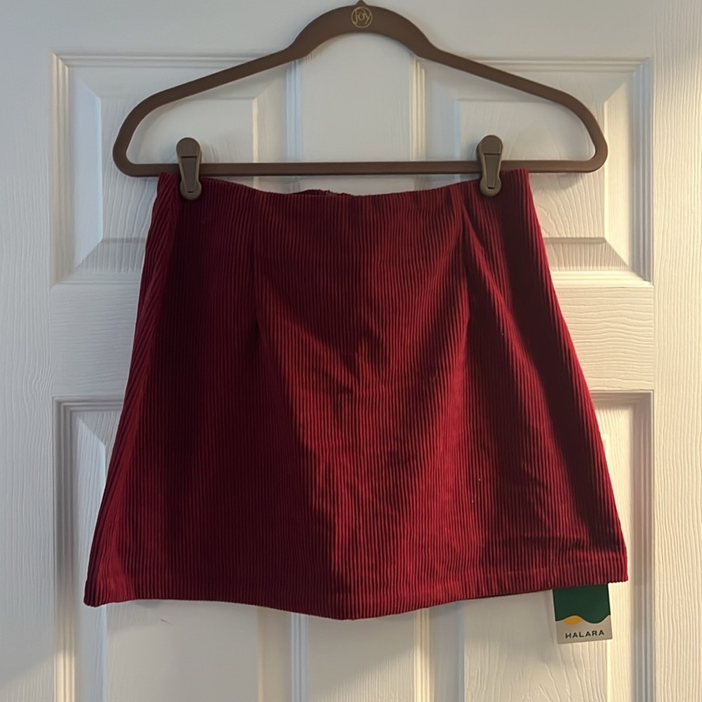 New, Never Worn with Tags! Halara 2-in-1 High Waisted Mini Corduroy Skirt